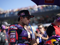 Jorge Martin of Spain and Prima Pramac Racing looks on prior to the sprint race of the MotoGP of Emilia Romagna at Misano World Circuit in M...