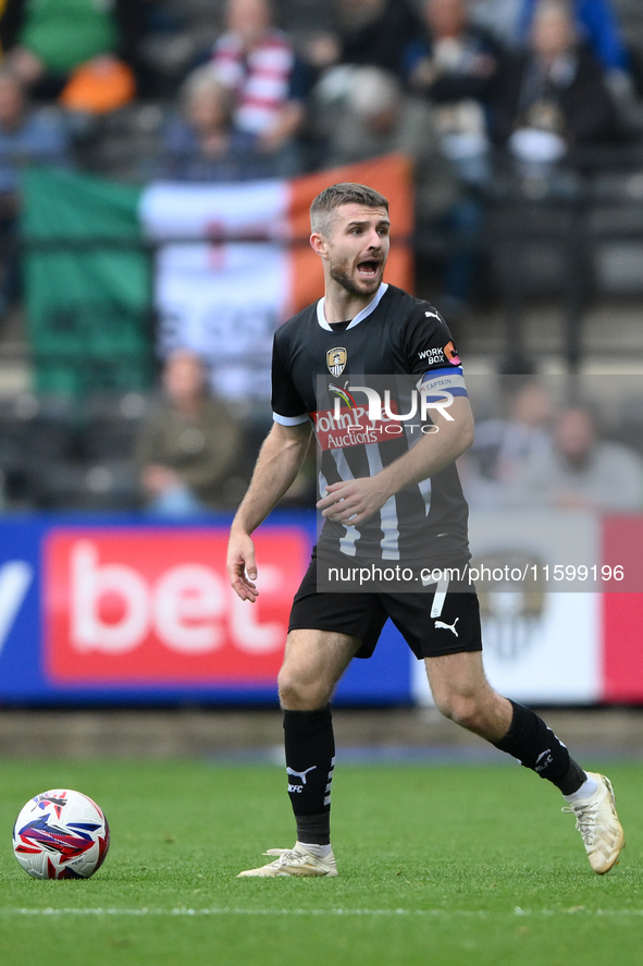 Dan Crowley of Notts County during the Sky Bet League 2 match between Notts County and Gillingham at Meadow Lane in Nottingham, England, on...