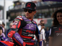 Jorge Martin of Spain and Prima Pramac Racing looks on prior to the race of the MotoGP of Emilia Romagna at Misano World Circuit in Misano A...