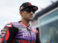 Jorge Martin of Spain and Prima Pramac Racing looks on prior to the race of the MotoGP of Emilia Romagna at Misano World Circuit in Misano A...