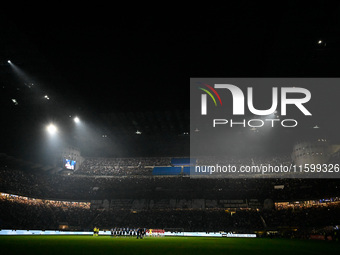 General view of Giuseppe Meazza San Siro during the Italian Serie A football match between Inter FC and AC Milan in Milan, Italy, on Septemb...