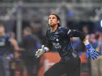 Yann Sommer of Inter FC warms up prior to the Italian Serie A football match between Inter FC and AC Milan in Milan, Italy, on September 22,...