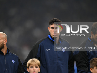 Alessandro Bastoni of Inter FC during the Italian Serie A football match between Inter FC and AC Milan in Milan, Italy, on September 22, 202...