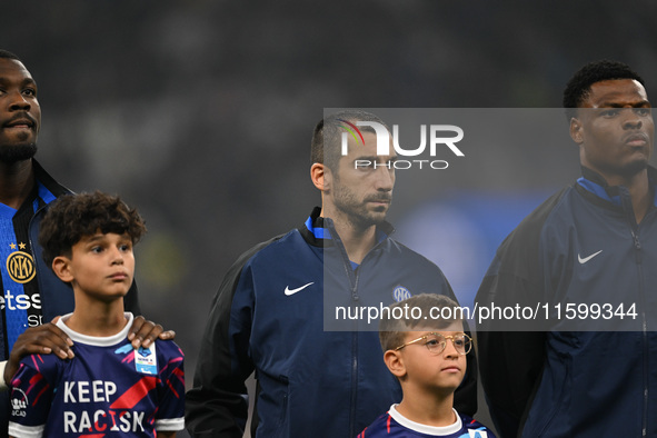 Henrikh Mkhitaryan of Inter FC during the Italian Serie A football match between Inter FC and AC Milan in Milan, Italy, on September 22, 202...