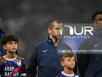 Henrikh Mkhitaryan of Inter FC during the Italian Serie A football match between Inter FC and AC Milan in Milan, Italy, on September 22, 202...