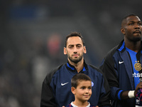 Hakan Calhanoglu of Inter FC during the Italian Serie A football match between Inter FC and AC Milan in Milan, Italy, on September 22, 2024,...