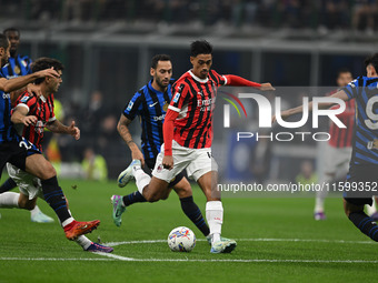 Tijjani Reijnders of AC Milan during the Italian Serie A football match between Inter FC and AC Milan in Milan, Italy, on September 22, 2024...