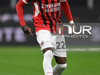 Emerson Royal of AC Milan during the Italian Serie A football match between Inter FC and AC Milan in Milan, Italy, on September 22, 2024, at...