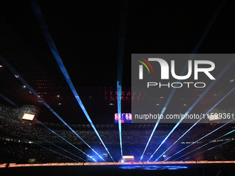 General view of Giuseppe Meazza San Siro during the Italian Serie A football match between Inter FC and AC Milan in Milan, Italy, on Septemb...