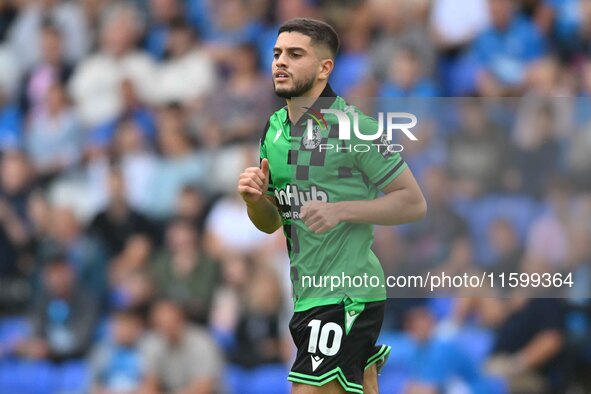 Ruel Sotiriou (10 Bristol Rovers) during the Sky Bet League 1 match between Peterborough and Bristol Rovers at London Road in Peterborough,...