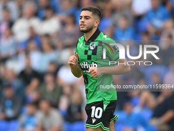 Ruel Sotiriou (10 Bristol Rovers) during the Sky Bet League 1 match between Peterborough and Bristol Rovers at London Road in Peterborough,...