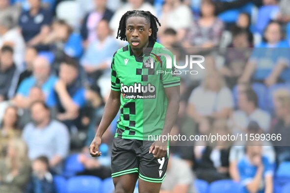 Promise Omochere (Bristol Rovers) looks on during the Sky Bet League 1 match between Peterborough and Bristol Rovers at London Road in Peter...