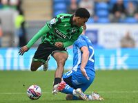 Lino Sousa (3 Bristol Rovers) is challenged by Jack Sparkes (21 Peterborough United) during the Sky Bet League 1 match between Peterborough...