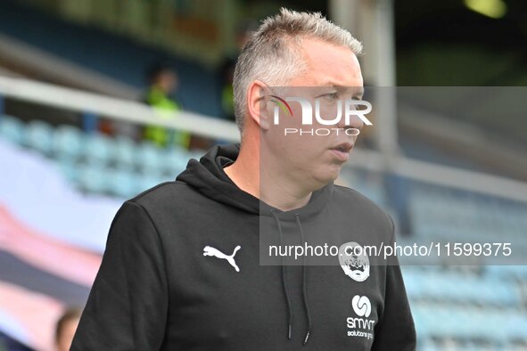 Manager Darren Ferguson of Peterborough United during the Sky Bet League 1 match between Peterborough and Bristol Rovers at London Road in P...