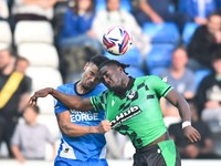 Gatlin O'Donkor (24 Bristol Rovers) and Jadel Katongo (27 Peterborough United) challenge for the ball during the Sky Bet League 1 match betw...