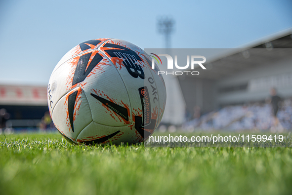 Generic shot during the Vanarama National League match between Oldham Athletic and Yeovil Town at Boundary Park in Oldham, England, on Septe...