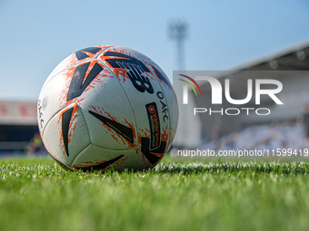 Generic shot during the Vanarama National League match between Oldham Athletic and Yeovil Town at Boundary Park in Oldham, England, on Septe...