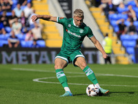 Jake Wannell of Yeovil Town Football Club during the Vanarama National League match between Oldham Athletic and Yeovil Town at Boundary Park...