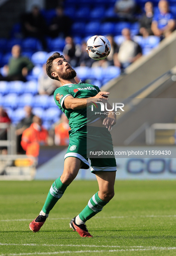 Aaron Jarvis of Yeovil Town Football Club during the Vanarama National League match between Oldham Athletic and Yeovil Town at Boundary Park...