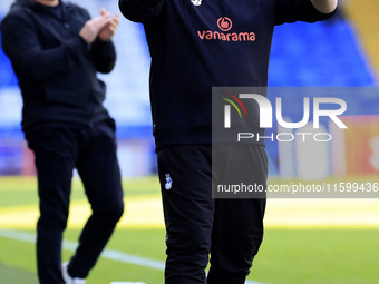 Micky Mellon (Team Manager) of Oldham Athletic Association Football Club during the Vanarama National League match between Oldham Athletic a...