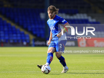 Reagan Ogle of Oldham Athletic Association Football Club during the Vanarama National League match between Oldham Athletic and Yeovil Town a...