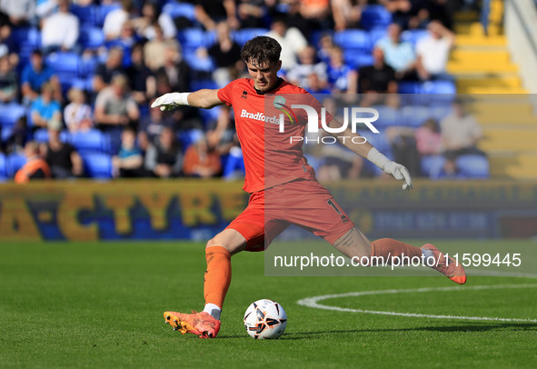 Oliver Wright of Yeovil Town Football Club during the Vanarama National League match between Oldham Athletic and Yeovil Town at Boundary Par...