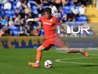 Oliver Wright of Yeovil Town Football Club during the Vanarama National League match between Oldham Athletic and Yeovil Town at Boundary Par...