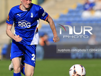 Oliver Hammond of Oldham Athletic Association Football Club during the Vanarama National League match between Oldham Athletic and Yeovil Tow...