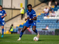 Oldham Athletic's Manny Monthe during the Vanarama National League match between Oldham Athletic and Yeovil Town at Boundary Park in Oldham,...