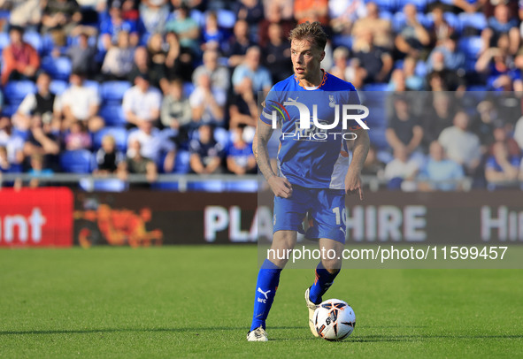 Tom Conlon of Oldham Athletic Association Football Club during the Vanarama National League match between Oldham Athletic and Yeovil Town at...