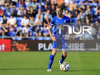 Tom Conlon of Oldham Athletic Association Football Club during the Vanarama National League match between Oldham Athletic and Yeovil Town at...