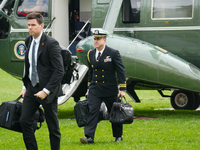 U.S. President Joe Biden speaks to reporters after returning to the White House on September 22, 2024 in Washington, DC. Biden hosted a 'Qua...