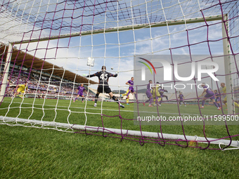 David De Gea of ACF Fiorentina during the Italian Serie A football match between ACF Fiorentina and SS Lazio in Florence, Italy, on Septembe...