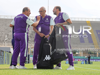 Staff Fiorentina during the Italian Serie A football match between ACF Fiorentina and SS Lazio in Florence, Italy, on September 22, 2024, at...