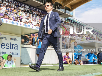 The manager of ACF Fiorentina during the Italian Serie A football match between ACF Fiorentina and SS Lazio in Florence, Italy, on September...