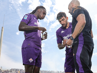 Moise Kean of ACF Fiorentina during the Italian Serie A football match between ACF Fiorentina and SS Lazio in Florence, Italy, on September...