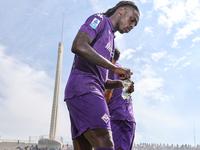 Moise Kean of ACF Fiorentina during the Italian Serie A football match between ACF Fiorentina and SS Lazio in Florence, Italy, on September...