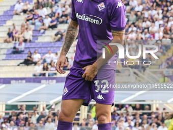 Danilo Cataldi of ACF Fiorentina during the Italian Serie A football match between ACF Fiorentina and SS Lazio in Florence, Italy, on Septem...