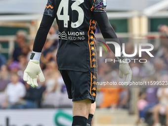 David De Gea of ACF Fiorentina during the Italian Serie A football match between ACF Fiorentina and SS Lazio in Florence, Italy, on Septembe...