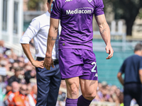 Robin Gosens of ACF Fiorentina during the Italian Serie A football match between ACF Fiorentina and SS Lazio in Florence, Italy, on Septembe...