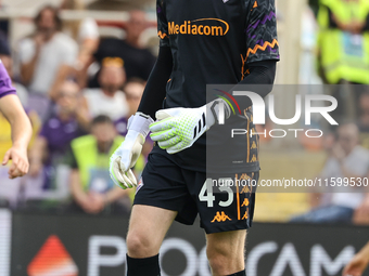 David De Gea of ACF Fiorentina during the Italian Serie A football match between ACF Fiorentina and SS Lazio in Florence, Italy, on Septembe...