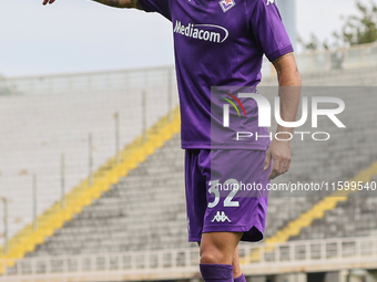 Danilo Cataldi of ACF Fiorentina during the Italian Serie A football match between ACF Fiorentina and SS Lazio in Florence, Italy, on Septem...