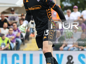 David De Gea of ACF Fiorentina during the Italian Serie A football match between ACF Fiorentina and SS Lazio in Florence, Italy, on Septembe...