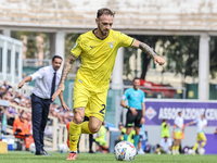 Manuel Lazzari of SS Lazio controls the ball during the Italian Serie A football match between ACF Fiorentina and SS Lazio in Florence, Ital...