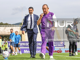 Head Coach Raffaele Palladino of ACF Fiorentina during the Italian Serie A football match between ACF Fiorentina and SS Lazio in Florence, I...