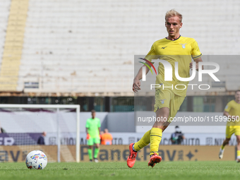 Gustav Isaksen of SS Lazio during the Italian Serie A football match between ACF Fiorentina and SS Lazio in Florence, Italy, on September 22...