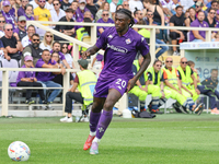 Moise Kean of ACF Fiorentina during the Italian Serie A football match between ACF Fiorentina and SS Lazio in Florence, Italy, on September...