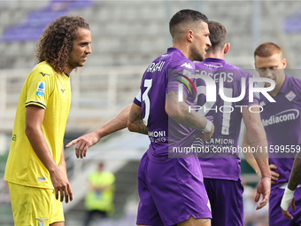 Matteo Guendouzi of SS Lazio during the Italian Serie A football match between ACF Fiorentina and SS Lazio in Florence, Italy, on September...