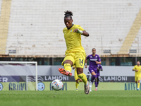 Tijjani Noslin of SS Lazio controls the ball during the Italian Serie A football match between ACF Fiorentina and SS Lazio in Florence, Ital...