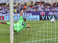 Ivan Provedel takes a penalty kick in the Italian Serie A football match between ACF Fiorentina and SS Lazio in Florence, Italy, on Septembe...